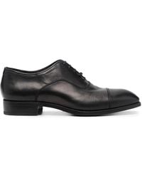 Lidfort - Leather Almond-Toe Oxford Shoes - Lyst