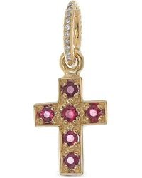 Loree Rodkin - 14Kt Charm Gelbgoldanhänger Mit Diamanten Und Rubin - Lyst