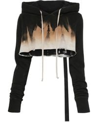 Rick Owens - Sudadera corta con capucha - Lyst