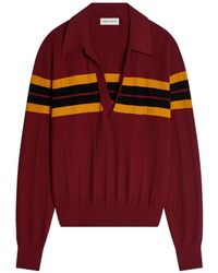 Dries Van Noten - Striped Polo Shirt - Lyst