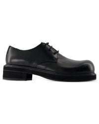Acne Studios - Derby-Schuhe Aus Glattem Leder - Lyst