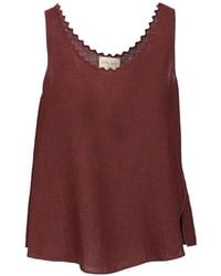 forte_forte - Embroidered Scalloped-Edge Blouse - Lyst