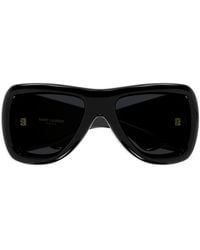 Saint Laurent - Howl Rectangle-Frame Sunglasses - Lyst