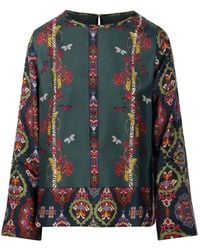 Franco Ferrari - Blusa con mariposas estampadas - Lyst