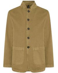 Kiton - Giacca-Camicia Con Collo Alla Coreana E Bottoni - Lyst