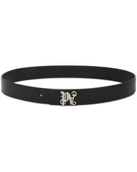 Palm Angels - Cintura Con Placca Monogramma - Lyst