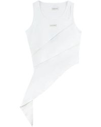 Feng Chen Wang - Patchwork "White" vest - Lyst