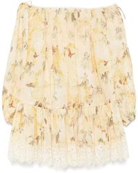 Zimmermann - Robe Cascadian À Coupe Courte - Lyst