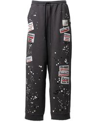 Maison Mihara Yasuhiro - Stud-Embellished Patch-Detail Track Pants - Lyst