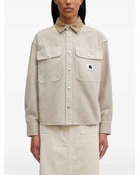 Carhartt - Prescott Corduroy-Collar Logo-Patch Jacket - Lyst