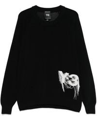 Y-3 - Trui Met Ronde Hals - Lyst