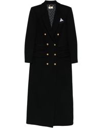 Elisabetta Franchi - Double-Breasted Coat - Lyst