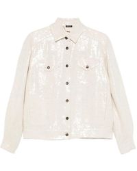 Kiton - Sequin-Embellished Button-Up Jacket - Lyst