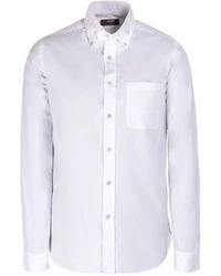 Moorer - Chest-Pocket Button-Down Shirt - Lyst
