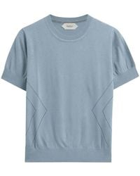 Pringle of Scotland - Pointelle-Knit T-Shirt - Lyst