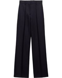 Prada - Broek Met Visgraat Patroon En Logo - Lyst