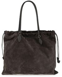 Jimmy Choo - Drawstring Suede Tote Bag - Lyst
