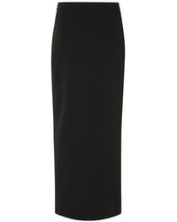 FEDERICA TOSI - Cady Front-Slit Midi Skirt - Lyst