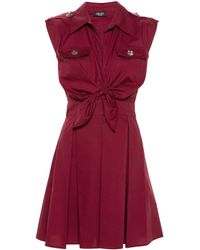Liu Jo - Pleated-skirt Cotton Dress - Lyst