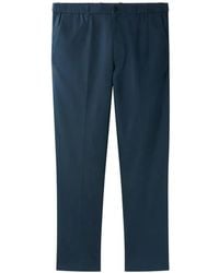 Calvin Klein - Elasticated-Waistband Pressed-Crease Trousers - Lyst