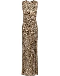 Roberto Cavalli - Leopard-Print Maxi Dress - Lyst