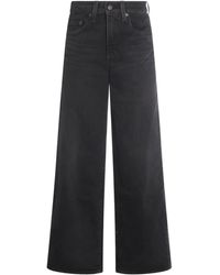 Levi's - Jeans Met Wijde Pijpen En Riem - Lyst
