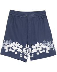 Iceberg - Floral Drawstring Shorts - Lyst