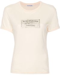 Acne Studios - Camiseta con logo estampado - Lyst