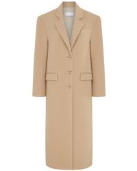 Violante Nessi - Verga Single-Breasted Padded-Shoulder Coat - Lyst