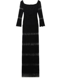 Blumarine - Lace off-the-shoulder maxi dress - Lyst