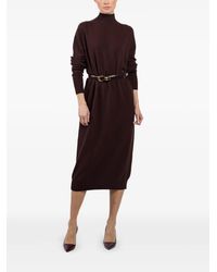 Kontatto - Roll-Neck Midi Dress - Lyst