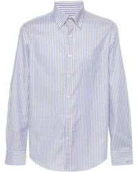 Paul & Shark - Stripped Cotton Shirt - Lyst