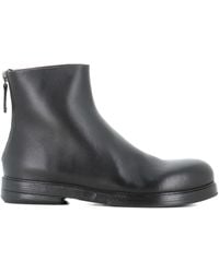 Marsèll - 30Mm Zucca Zeppa Leather Ankle Boots - Lyst