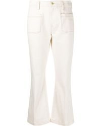 FRAME Jean court Le Bardot à coupe évasée - Multicolore