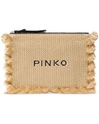 Pinko - Tassel Top-Zip Clutch Bag - Lyst