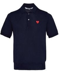 COMME DES GARÇONS PLAY - Logo-Patch Polo Shirt - Lyst