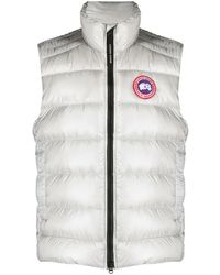 Canada Goose - Gilet Crofton Imbottito Con Applicazione Logo - Lyst