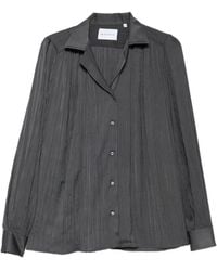 MARSĒM - Pleated Puff-Sleeve Blouse - Lyst