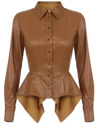Elisabetta Franchi - Shirt With Peplum - Lyst