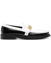 Moschino - Two-tone Leather Loafers - Lyst