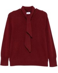 Marella - Pussy-Bow Knitted Sweater - Lyst