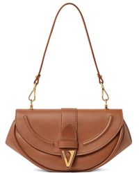 Versace - Virtus Leather Shoulder Bag - Lyst