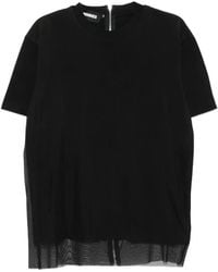 Les Hommes - T-Shirt À Fermeture Zippée - Lyst