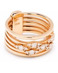 Tirisi - 18Kt Roségouden Venice Ring Met Diamant - Lyst