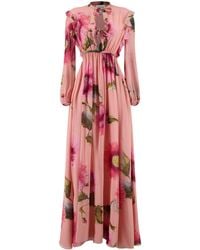 Giambattista Valli - Botanic Blow Up-print Silk Georgette Gown - Lyst