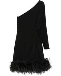 Valentino Garavani - One-Shoulder Feather Dress - Lyst