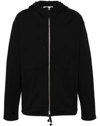 Helmut Lang - Logo-embroidered Cotton Hoodie - Lyst