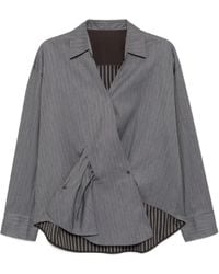 JNBY - Asymmetric Cotton Wrap Top - Lyst