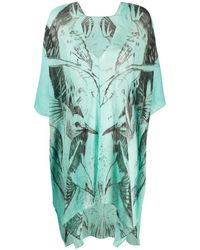 Dolci Follie Kaftan Met Print - Blauw