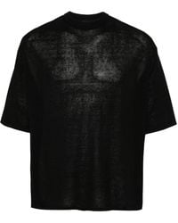 Roberto Collina - Knitted Linen T-shirt - Lyst